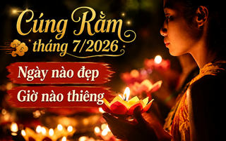 Cúng Rằm tháng 7 năm 2026: Cứ nhằm 3 ngày THIÊNG này mà cúng, dễ đón CÁT khí đất trời, được Âm phù Dương trợ