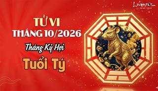 Tử vi tháng 10/2026 tuổi Tý âm lịch: Tiền bạc dồi dào, cuộc sống hạnh phúc nhưng có chút lo âu