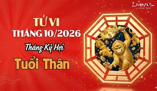 Tử vi tháng 10/2026 tuổi Thân âm lịch: Nhiều vật cản, cuộc sống bấp bênh, nên lùi lại một bước