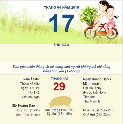 Tìm hiểu về Âm lịch