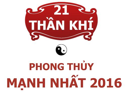 Infographic: 21 thần khí phong thủy có sức mạnh vô song 2016