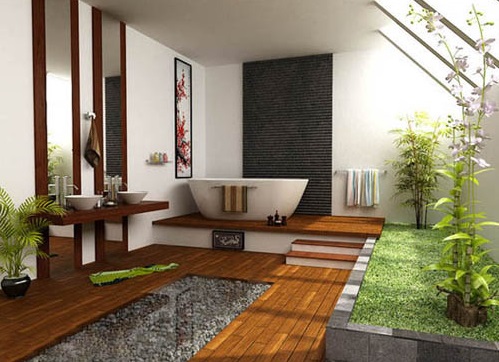 Thúc vượng dòng chảy tiền bạc bằng phong thủy phòng tắm