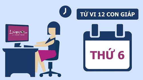 Tử vi thứ 6 ngày 26/8/2016 của 12 con giáp