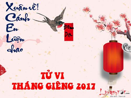 Tử vi tháng 1 âm lịch năm 2017 của người tuổi Mão
