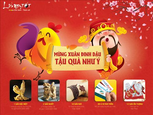 Mini game: Mừng Xuân Đinh Dậu, Tậu Quà Như Ý với tổng giá trị giải thưởng lên tới 30 TRIỆU ĐỒNG