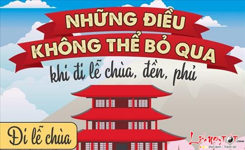 Infographic: Sai lầm ai cũng một lần mắc phải khi đi lễ chùa, đền, phủ