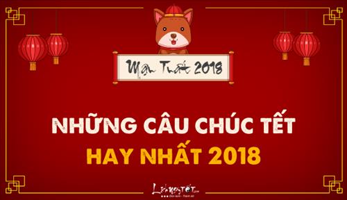 Lời chúc Tết hay và ý nghĩa nhất xuân Mậu Tuất 2018