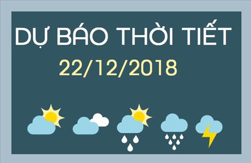 Dự báo thời tiết hôm nay 22/12: Miền Bắc kết thúc đợt nắng hanh, miền Nam có mưa rào và dông rải rác