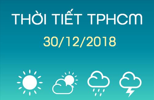 Dự báo thời tiết TPHCM 30/12: Ngày không mưa, trời nắng