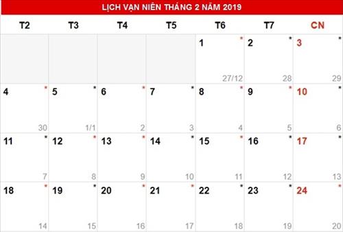 Lịch nghỉ Tết Âm lịch 2019: Cả hai phương án đều nghỉ 9 ngày