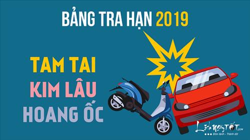 Bảng tra hạn Tam tai, Hoang Ốc, Kim Lâu năm 2019 Kỷ Hợi chi tiết