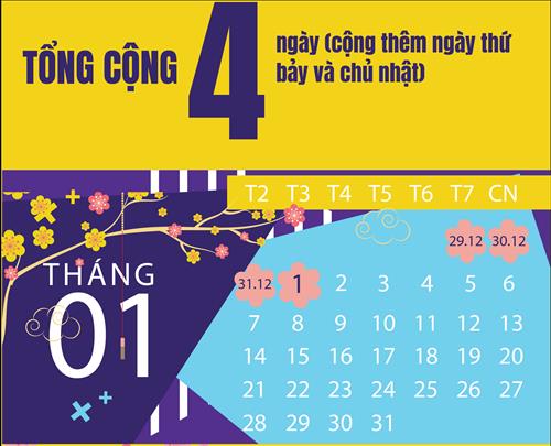 Lịch nghỉ lễ Tết năm 2019: Nghỉ tết dương 2019, tết âm 2019, các ngày lễ khác