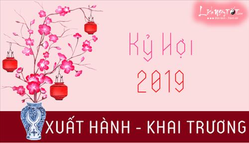 Xem ngày tốt KHAI TRƯƠNG, MỞ HÀNG, XUẤT HÀNH, hướng tốt xuất hành đầu năm 2019