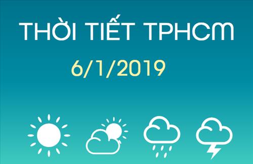 Dự báo thời tiết TPHCM 6/1: Trời nắng cả ngày, nhiệt độ cao nhất 34 độ C