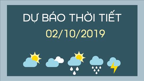 Dự báo thời tiết 2/10: Bắc Bộ nắng hanh, Nam Bộ mưa dông