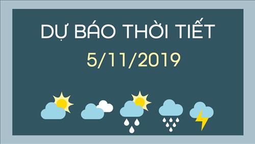 Dự báo thời tiết 5/11: Đà Nẵng đến Bình Thuận có mưa to đến rất to