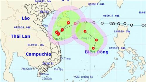 Áp thấp nhiệt đới đã đổ bộ đất liền Quảng Trị - Thừa Thiên Huế nhưng không suy yếu mà quay ngược ra biển Đông và mạnh thêm