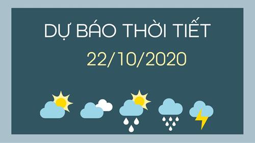 Dự báo thời tiết 22/10/2020: Hà Nội ngày có nắng, nhiệt độ tăng nhẹ