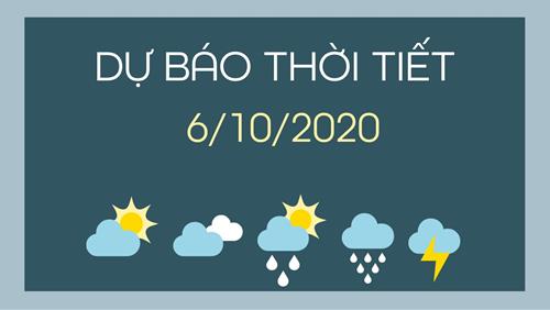 Dự báo thời tiết 6/10/2020: Bắc Bộ chuyển mát, mưa dông rải rác