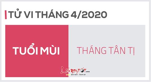 Tử vi tháng 4/2020 tuổi Mùi Âm lịch: Tránh chủ quan, đánh giá sai tình hình