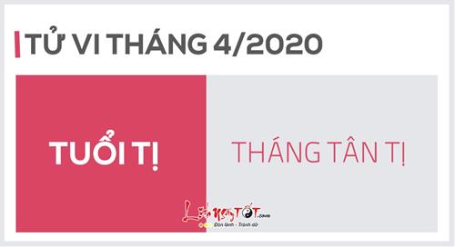 Tử vi tháng 4/2020 tuổi Tị Âm lịch: Có tài lộc, tình cảm rối ren