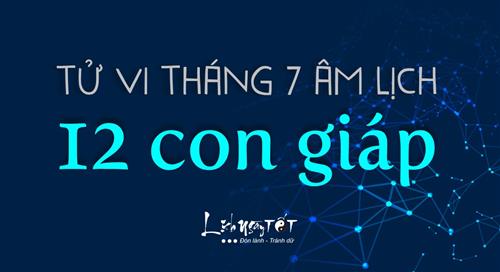 Tử vi tháng 7/2020 của 12 con giáp (Âm lịch): Ai sóng gió, ai thở phào trong tháng Cô hồn?