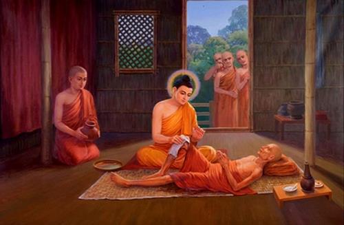 Nhân duyên nào mà Đức Phật tắm cho người bệnh hôi hám?