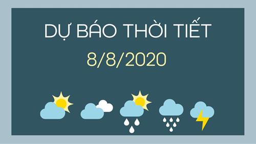 Dự báo thời tiết 8/8/2020: Mưa lớn trên diện rộng