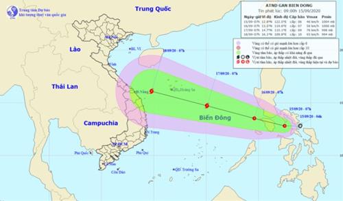 Áp thấp nhiệt đới sắp đi vào Biển Đông, khả năng mạnh lên thành bão