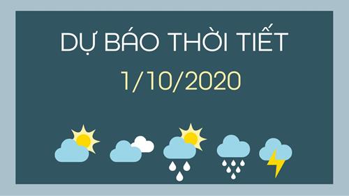 Dự báo thời tiết 1/10/2020: Hà Nội đón Trung Thu trong tiết trời mát mẻ