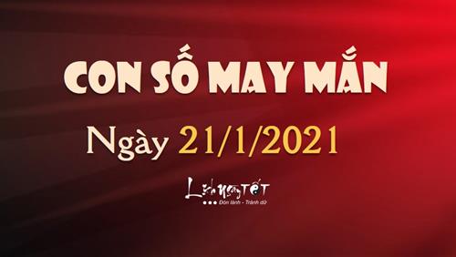Con số may mắn ngày 21/1/2021 theo tuổi: Số may mắn ĐẠI PHÁT cho bạn
