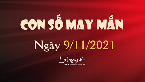 Con số may mắn hôm nay 9/11/2021 theo tuổi: Chọn số may mắn giúp TIỀN VỀ nhanh chóng
