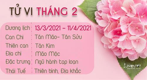 Tử vi tháng 2/2021 của 12 con giáp (Âm lịch): Ai tài lộc đầy túi, ai tình đầy tim?