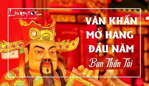 Văn khấn Mở Hàng Đầu Năm tại ban Thần Tài khi tiến hành mở lại cửa hàng kinh doanh năm Ất Tỵ 2025