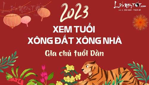 Chọn tuổi xông nhà 2023 cho chủ nhà tuổi Dần tiền vàng ngập két năm Quý Mão