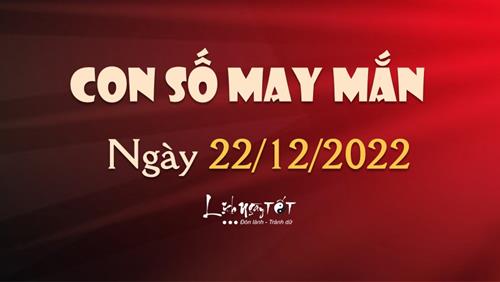 Con số may mắn hôm nay 22/12/2022 theo năm sinh: Số ĐẸP theo tuổi, có LỘC chốt ngày