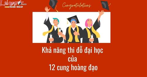 Chiêm tinh dự đoán tỷ lệ đậu rớt khi thi đại học của 12 cung hoàng đạo, ai sẽ là thủ khoa?