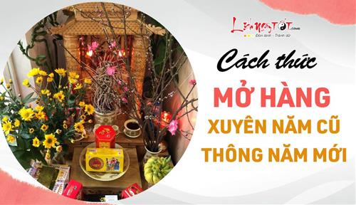 Hướng dẫn cách cúng mở hàng xuyên năm cũ thông năm mới, xuyên Tết Bính Ngọ 2026 cho hộ kinh doanh, buôn bán