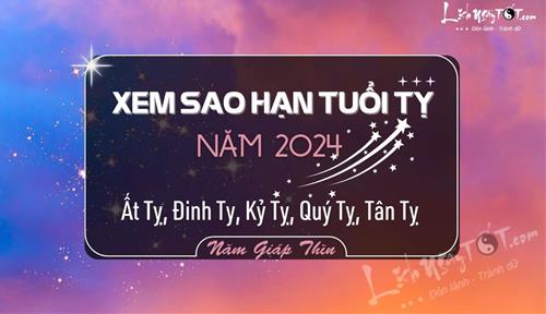 Sao hạn tuổi Tỵ năm 2024: Đầy đủ các tuổi Đinh Tỵ, Ất Tỵ, Kỷ Tỵ, Quý Tỵ và Tân Tỵ