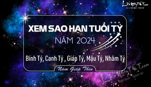 Sao hạn tuổi Tý năm 2024: Đầy đủ xem sao và hạn cho các tuổi Bính Tý, Mậu Tý, Nhâm Tý, Giáp Tý, Canh Tý