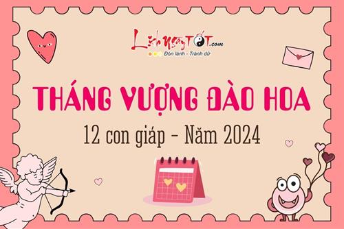 Tháng vượng đào hoa năm 2024 của 12 con giáp: Dù ngồi im tình yêu cũng tự tìm đến!