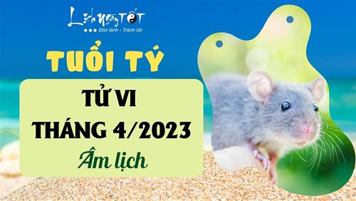 Tử vi tháng 4/2023 tuổi Tý âm lịch: Cuộc sống đảo lộn, cẩn trọng kẻo mất tiền