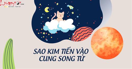 Sao Kim tiến vào cung Song Tử: Thời gian ngọt ngào và hái TIỀN của 12 chòm sao