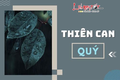 Thiên can Quý - Đặc điểm, tính chất và số mệnh cuộc đời thăng trầm ra sao?