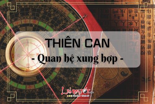 Lý giải tất tật mối quan hệ xung và hợp giữa các Thiên can