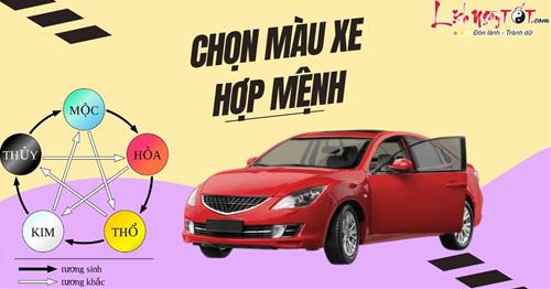 Chọn màu xe hợp mệnh, không thăng quan thì cũng tiến chức