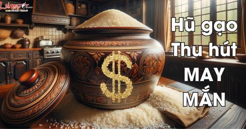 Nếu dùng hũ gạo theo cách này, chẳng mấy chốc LỘC về nhà đón không kịp!