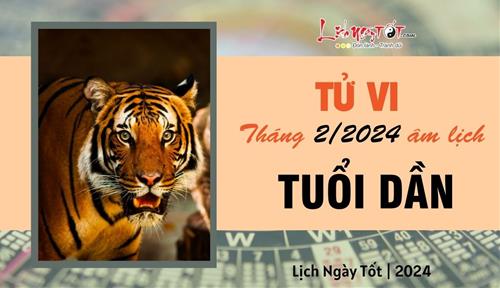 Tử vi tháng 2/2024 tuổi Dần âm lịch: Vận trình suôn sẻ, đạt nhiều thành tích