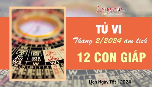 Tử vi tháng 2/2024 của 12 con giáp âm lịch: Tháng mới ai tăng trưởng mạnh, ai sóng gió phủ đầu?