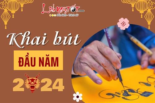 Khai bút đầu năm 2024: Ngày – giờ nào đẹp, nên viết gì để hanh thông như ý suốt cả năm Giáp Thìn?